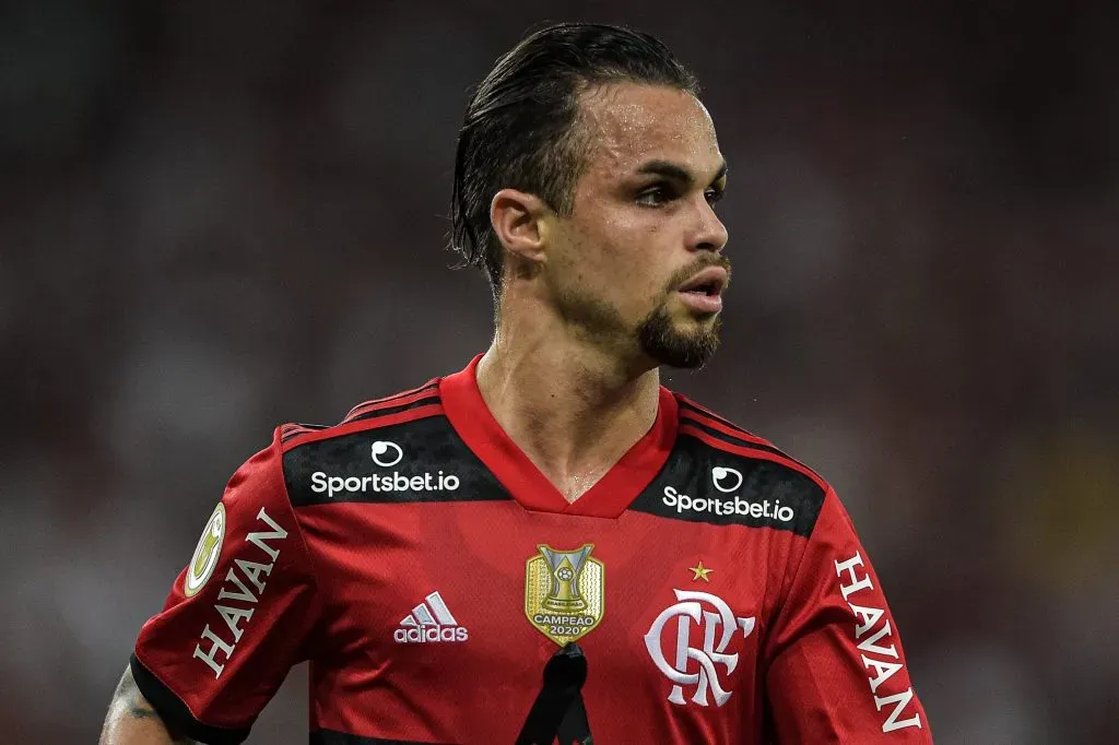 RJ – Rio de Janeiro – 17/11/2021 – BRASILEIRO A 2021, FLAMENGO X CORINTHIANS – Michael jogador do Flamengo durante partida contra o Corinthians no estadio Maracana pelo campeonato Brasileiro A 2021. Foto: Thiago Ribeiro/AGIF