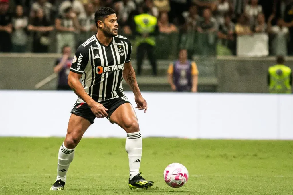 MG – BELO HORIZONTE – 28/10/2023 – BRASILEIRO A 2023, ATLETICO-MG X FLUMINENSE – Hulk jogador do Atletico-MG durante partida contra o Fluminense no estadio Arena MRV pelo campeonato Brasileiro A 2023. Foto: Fernando Moreno/AGIF