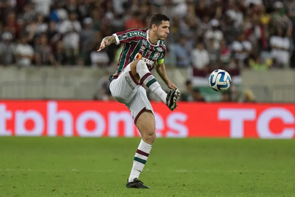 Nino jogador do Fluminense durante partida pela Libertadores 2023. Foto: Thiago Ribeiro/AGIF