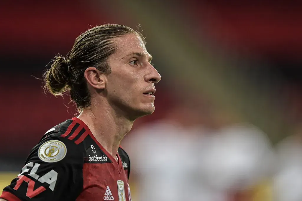 Filipe Luis jogador do Flamengo. Foto: Thiago Ribeiro/AGIF