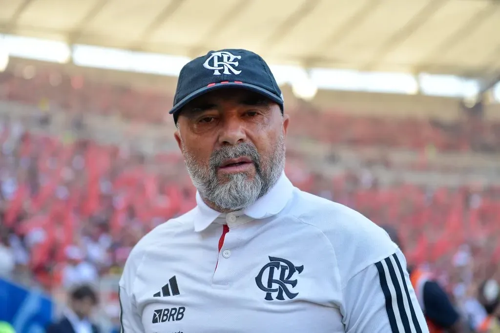Jorge Sampaoli ex-tecnico do Flamengo Maracanã. Foto: Thiago Ribeiro/AGIF