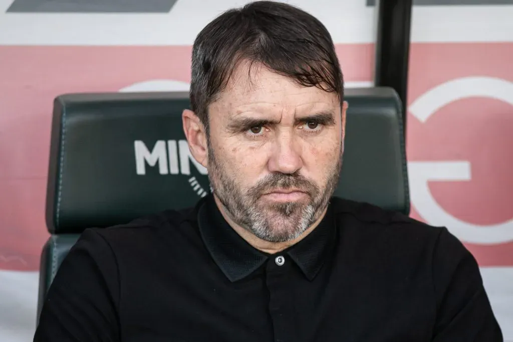 Eduardo Coudet travou debate após o duelo contra o Fluminense: Fernando Moreno/AGIF