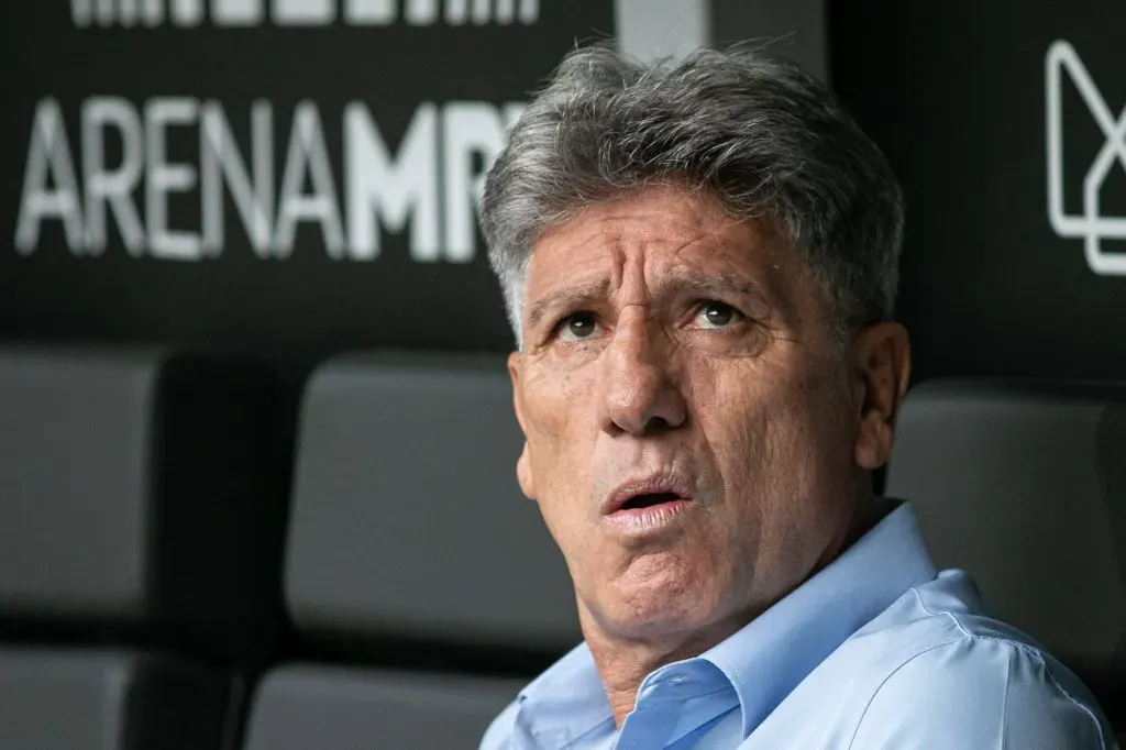 Renato Gaucho tecnico do Gremio durante partida contra o Atletico-MG no estadio Arena MRV pelo campeonato Brasileiro A 2023. Fernando Moreno/AGIF