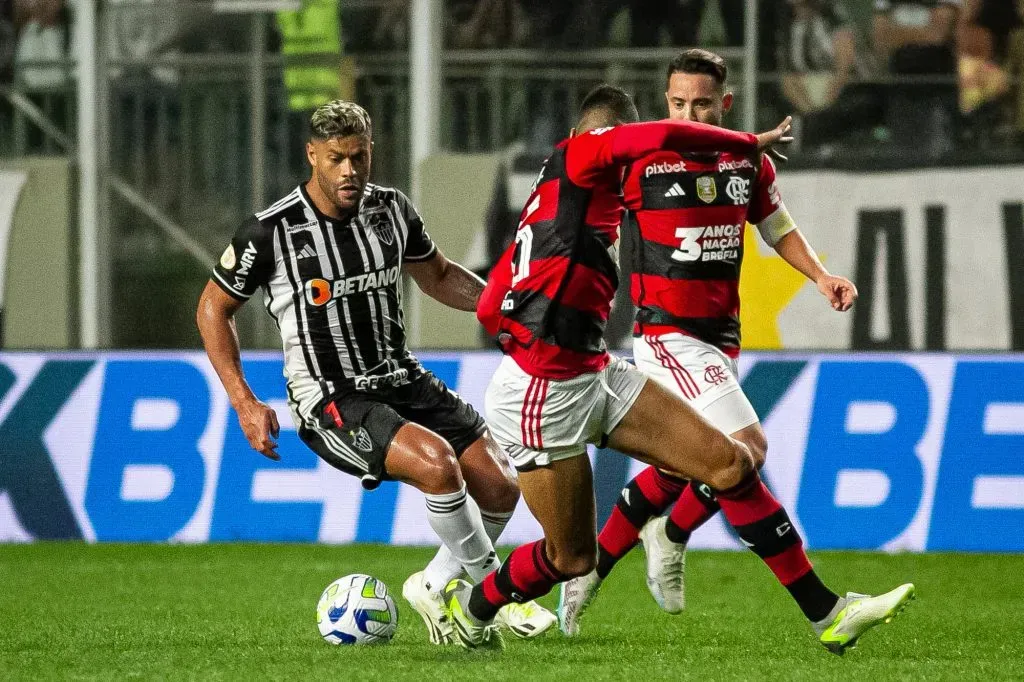 Jogo entre Atlético-MG e Flamengo no primeiro turno do Campeonato Brasileiro. Foto: Fernando Moreno/AGIF