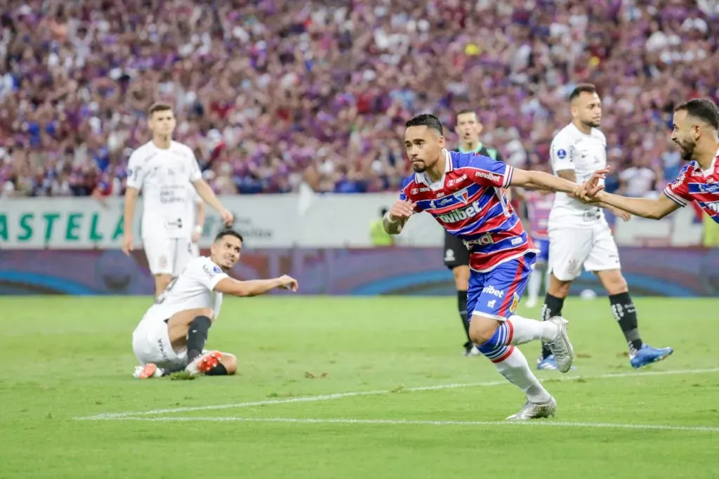 Pikachu marcou contra o Corinthians. Foto: Lucas Emanuel/AGIF