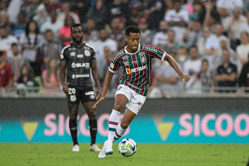 RJ – RIO DE JANEIRO – 29/07/2023 – BRASILEIRO A 2023, FLUMINENSE X SANTOS – Keno jogador do Fluminense durante partida contra o Santos no estadio Maracana pelo campeonato Brasileiro A 2023. Foto: Thiago Ribeiro/AGIF