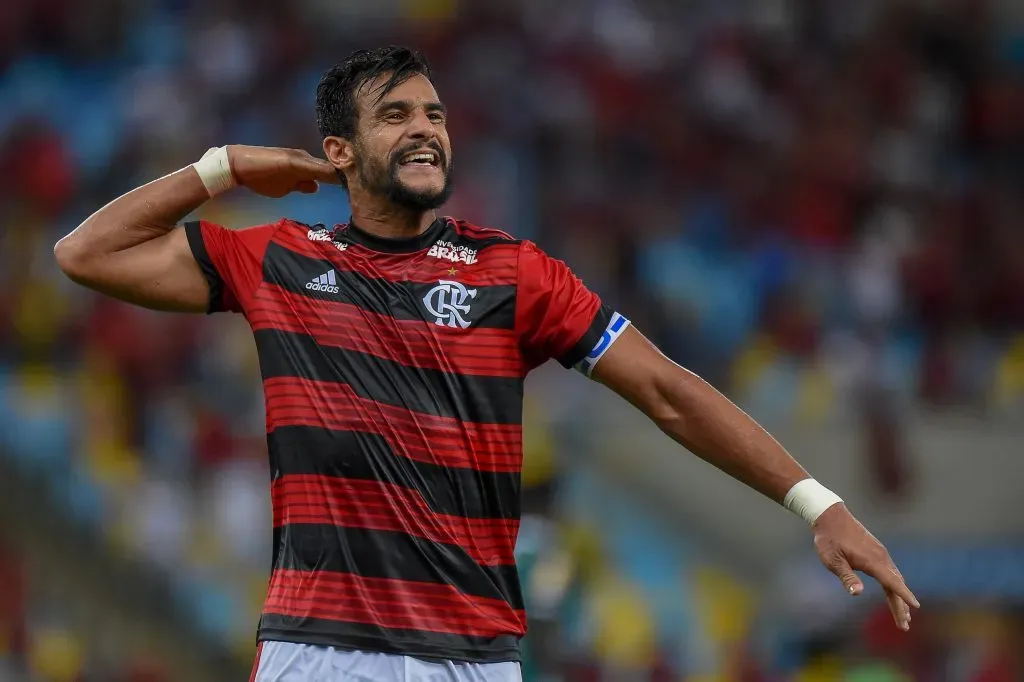 Henrique Dourado jogador do Flamengo durante partida contra o Boa Vista no estadio Maracana pelo campeonato Carioca 2019. Foto: Thiago Ribeiro/AGIF