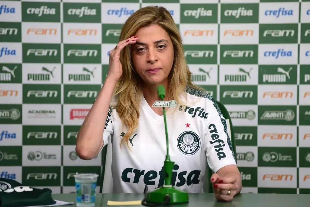 Leila Pereira foi informado nesta quinta-feira (14) sobre a decisão de Andrey Lopes. Foto: César Greco- Palmeiras