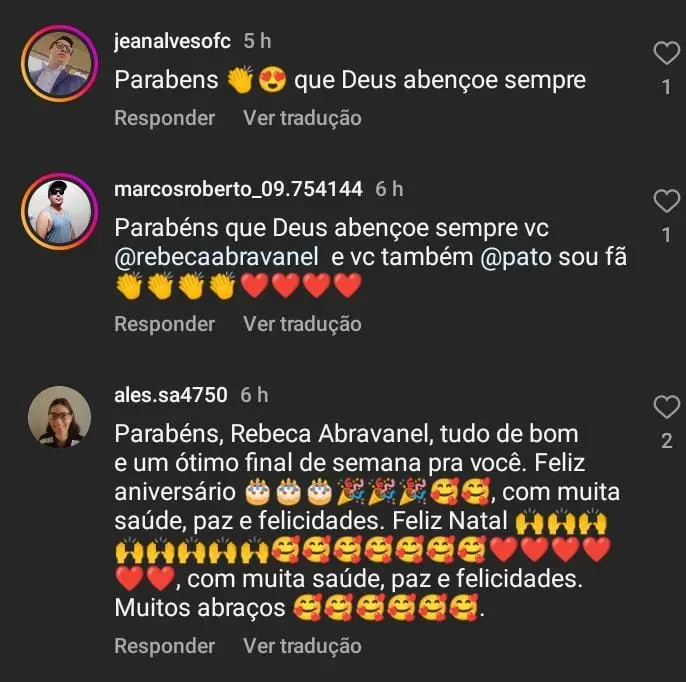Comentários internautas – Foto: Instagram Alexandre Pato