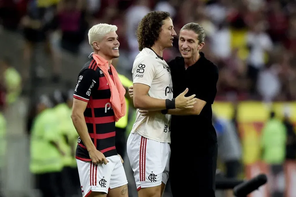 David Luiz se tornou crucial para Filipe Luís no Flamengo. Foto: Alexandre Loureiro/AGIF