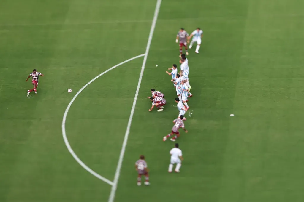 Momento do gol de Arias. Photo by Al Bello/Getty Images