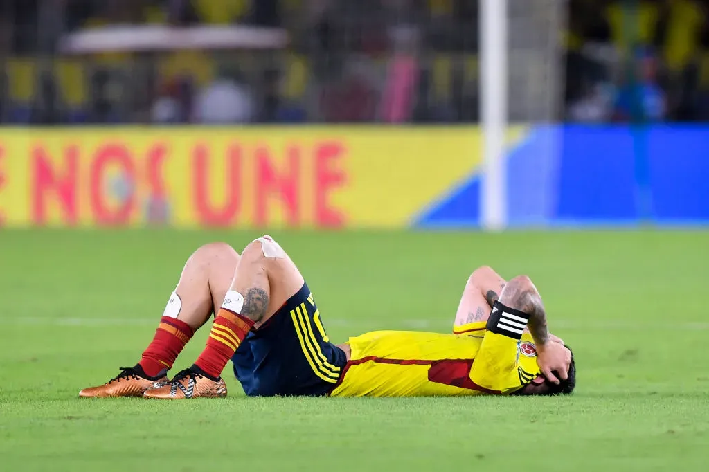 James Rodríguez, en las Eliminatorias de noviembre con la Selección Colombia / Getty Images.