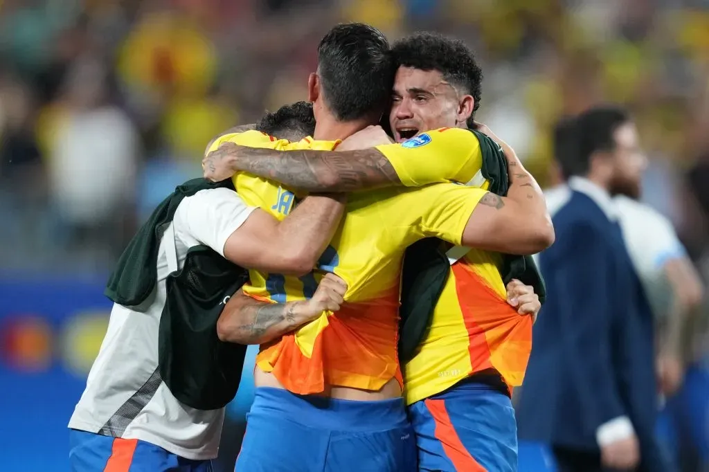 Los jugadores de Colombia celebran el paso a la final. (Photo by Grant Halverson/Getty Images)