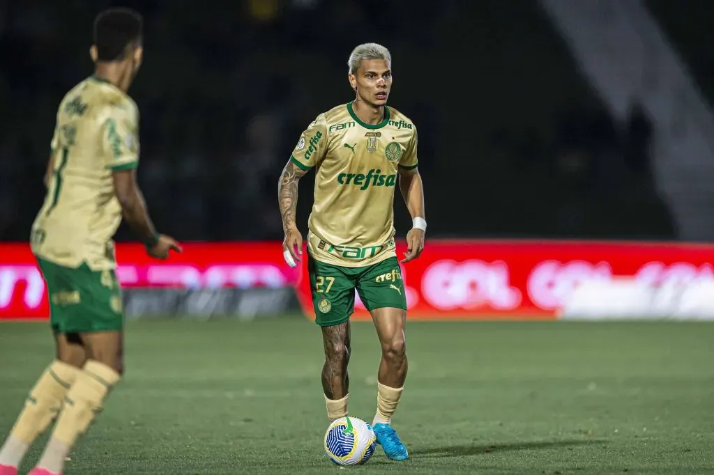 Richard Ríos jugando con Palmeiras. Foto: Imago.