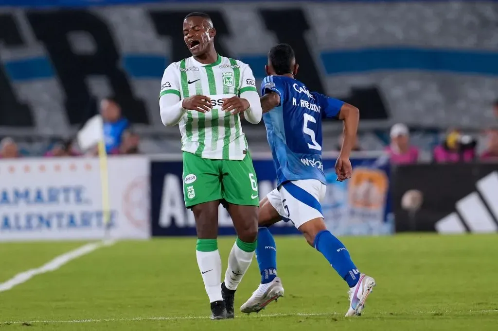 Andrés Román de Atlético Nacional en la Liga BetPlay DIMAYOR I. Foto: VizzorImage / Andrés Rot.