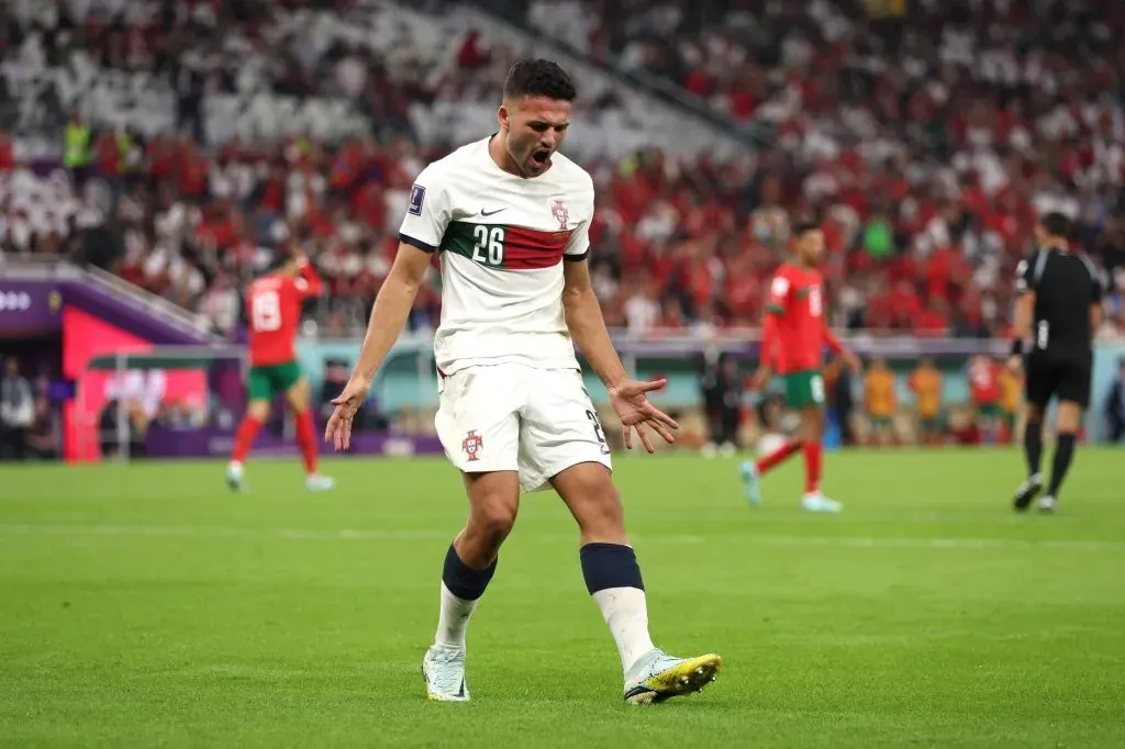 Goncalo Ramos en la Copa del Mundo de Qatar 2022 con la Selección de Portugal. Getty Images.