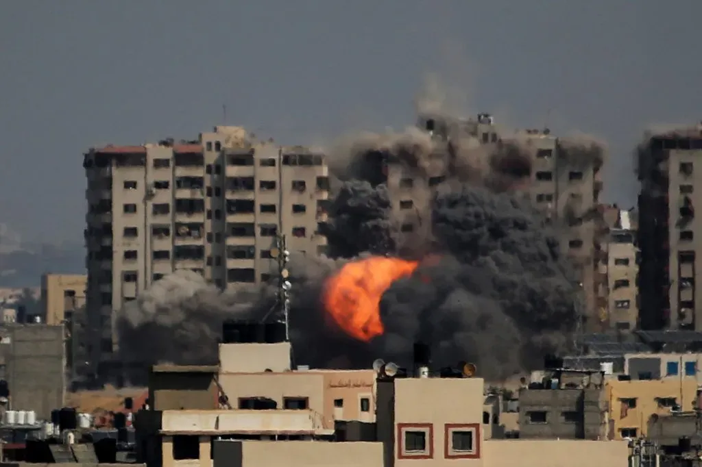 Bombardeo en la Franja de Gaza (Getty)