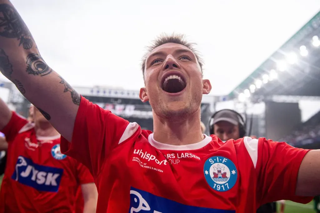Oliver Sonne con camiseta del Silkeborg. (Foto IMAGO).