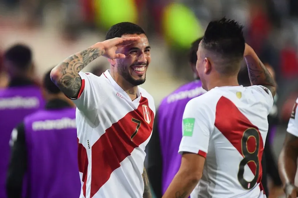 Sergio Peña y Christian Cueva en la Selección Peruana. (Foto: FPF).C