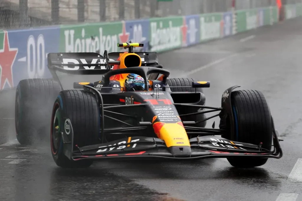 Checo Pérez no pudo remontar en México (Getty Images)