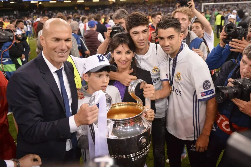 La familia Zidane en el Real Madrid (IMAGO)