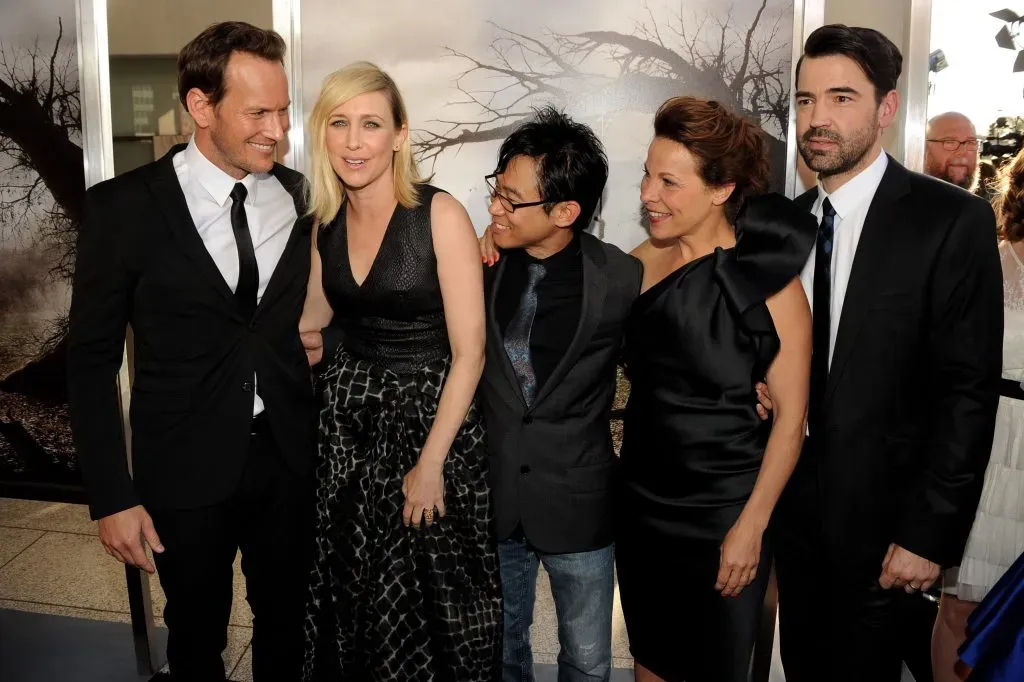 El elenco junto al director James Wan en la premier de la cinta. Imagen: Getty Images.
