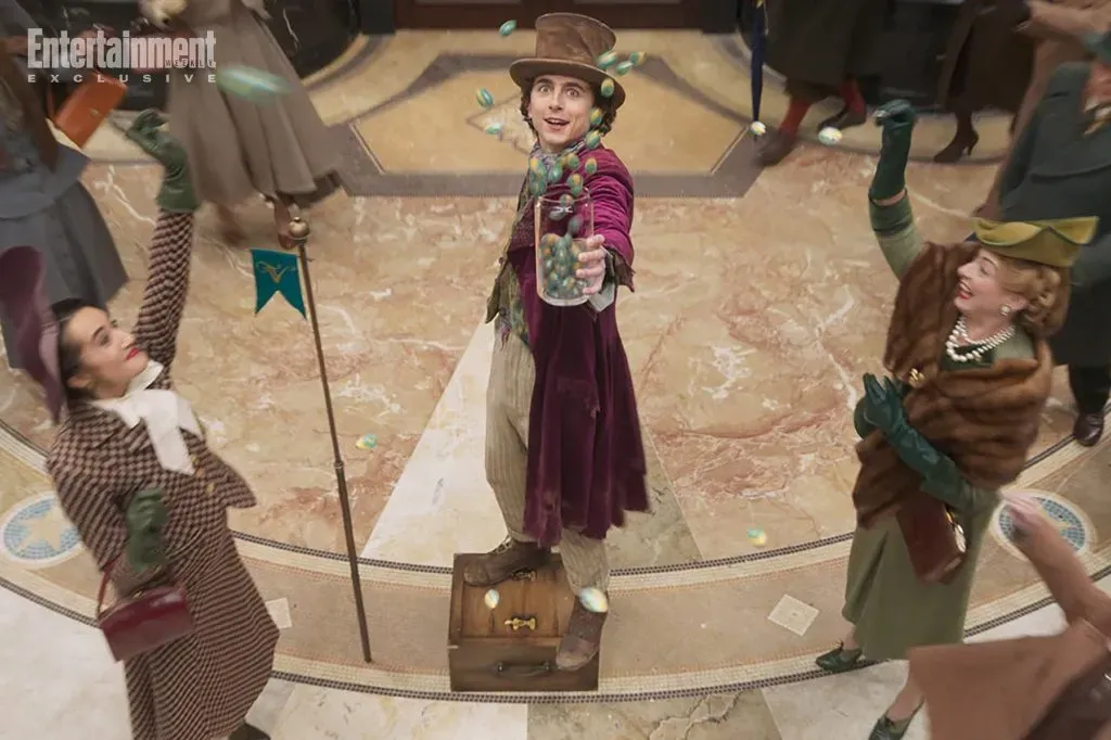 Timothée Chalamet es Willy Wonka (EW)