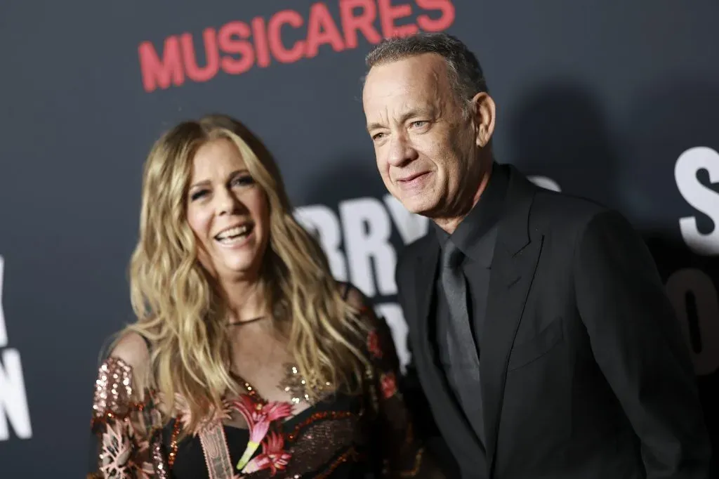 Tom Hanks junto a su esposa Rita Wilson. Imagen: Getty Images.