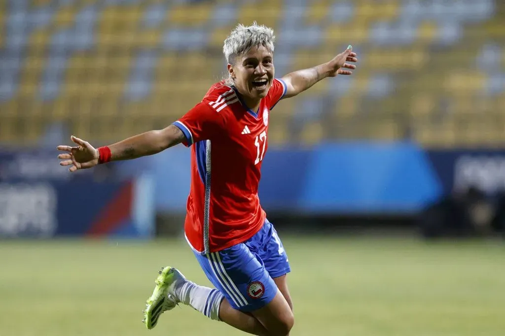 Fernanda Pinilla y su gol. Crédito: Photosport.