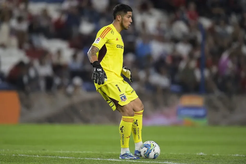 Brayan Cortés en el amistoso de Colo Colo vs Nacional de Uruguay. (Foto: Photosport)