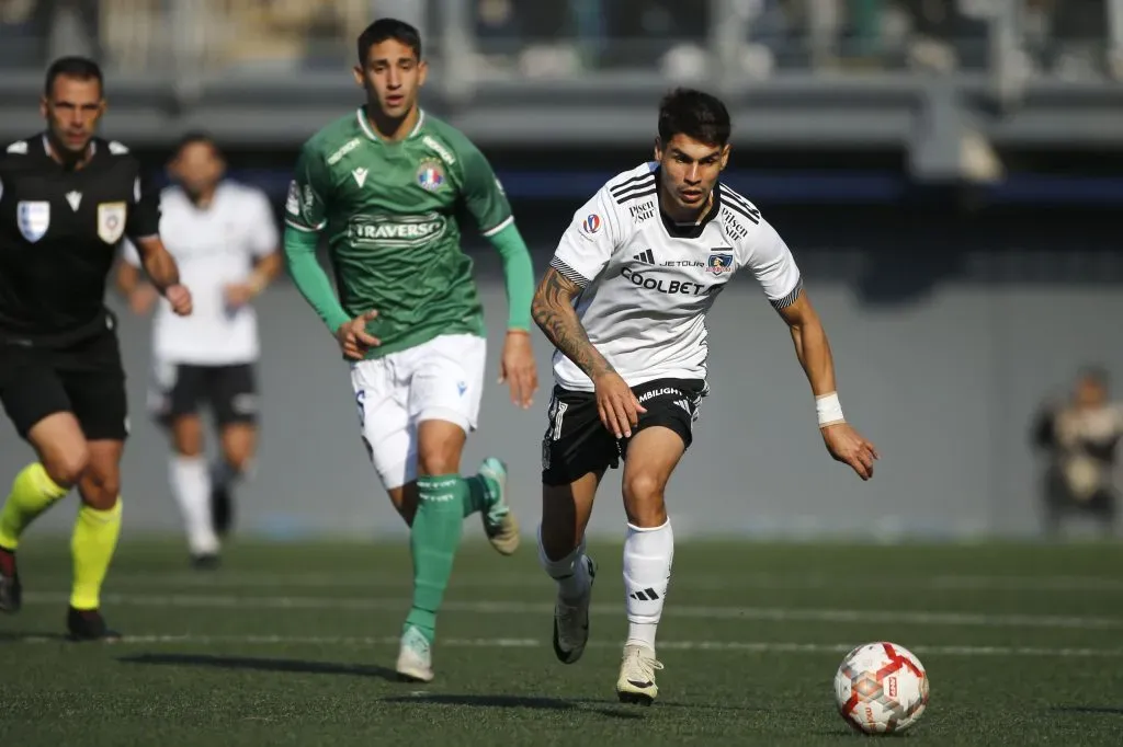 Erick Wiemberg en el partido de Colo Colo vs Audax Italiano. (Foto: Photosport)