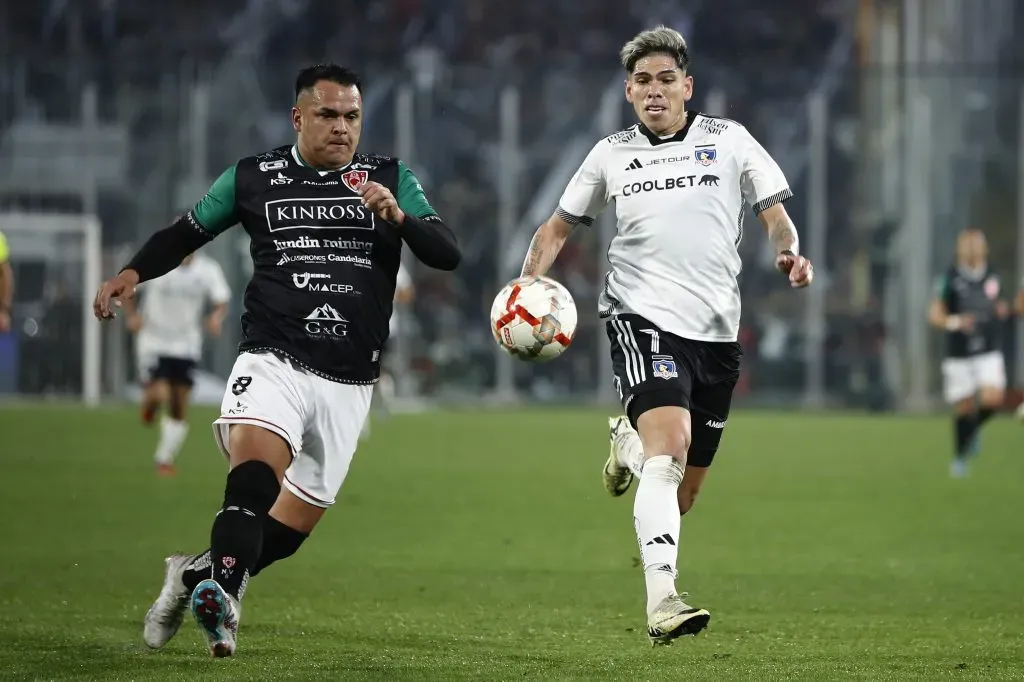 Carlos Palacios en el partido de Colo Colo vs Deportes Copiapó. (Foto: Photosport)