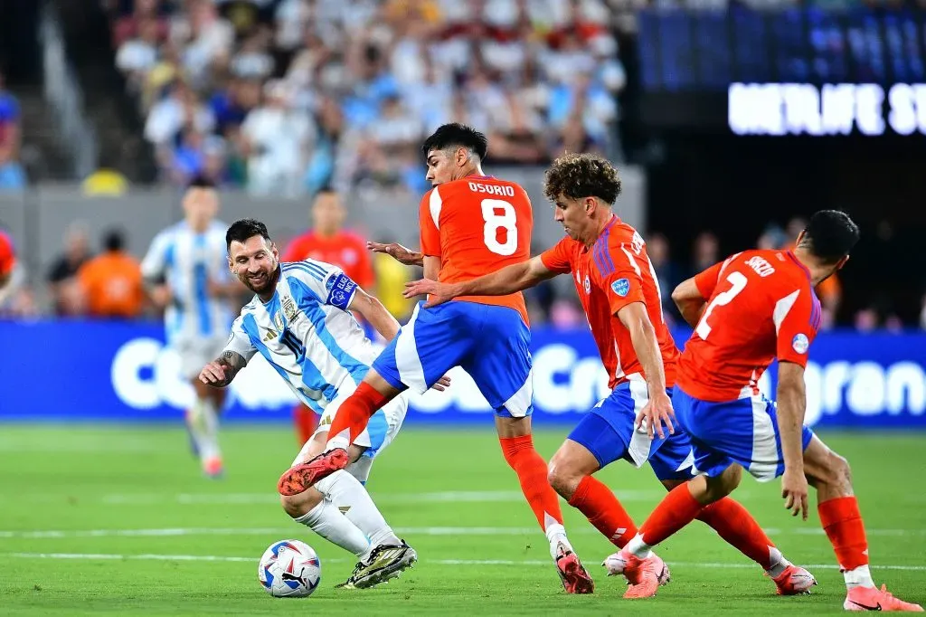 Chile vs Argentina en la Copa América 2024. (Foto: Photosport)