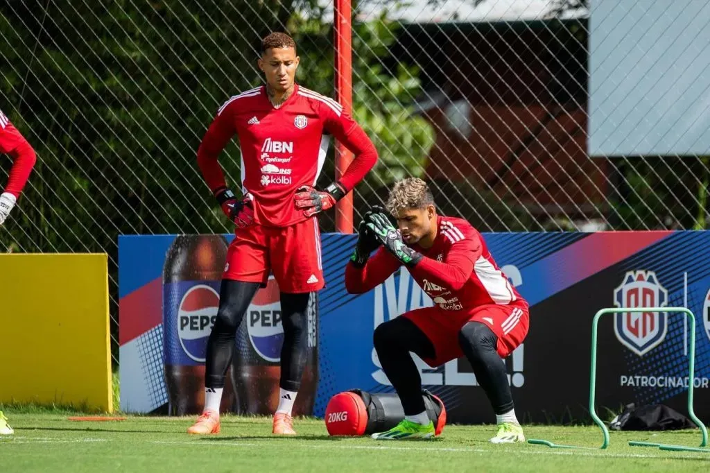 Sequeira y Chamorro antes de la Copa América.