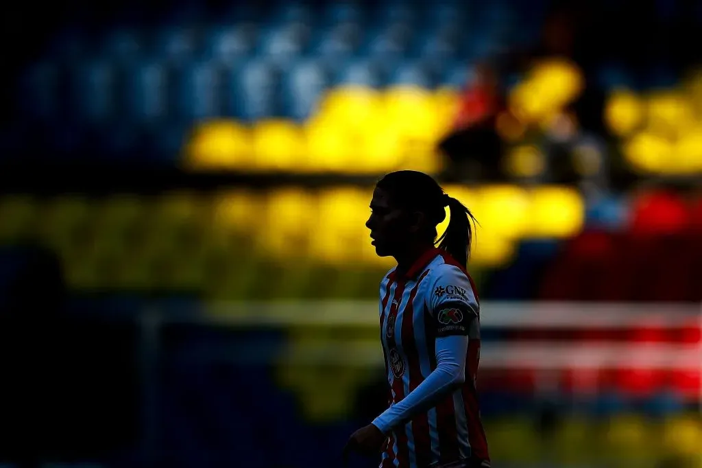 Alicia Cervantes, durante el partido de vuelta de la semifinal del torneo Apertura 2023. Foto: Imago7