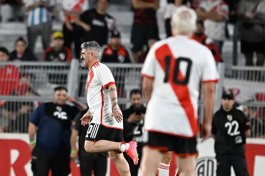 El Beto y el Burrito, dos leyendas juntas en el Monumental (Foto: LPM / Diego Haliasz)