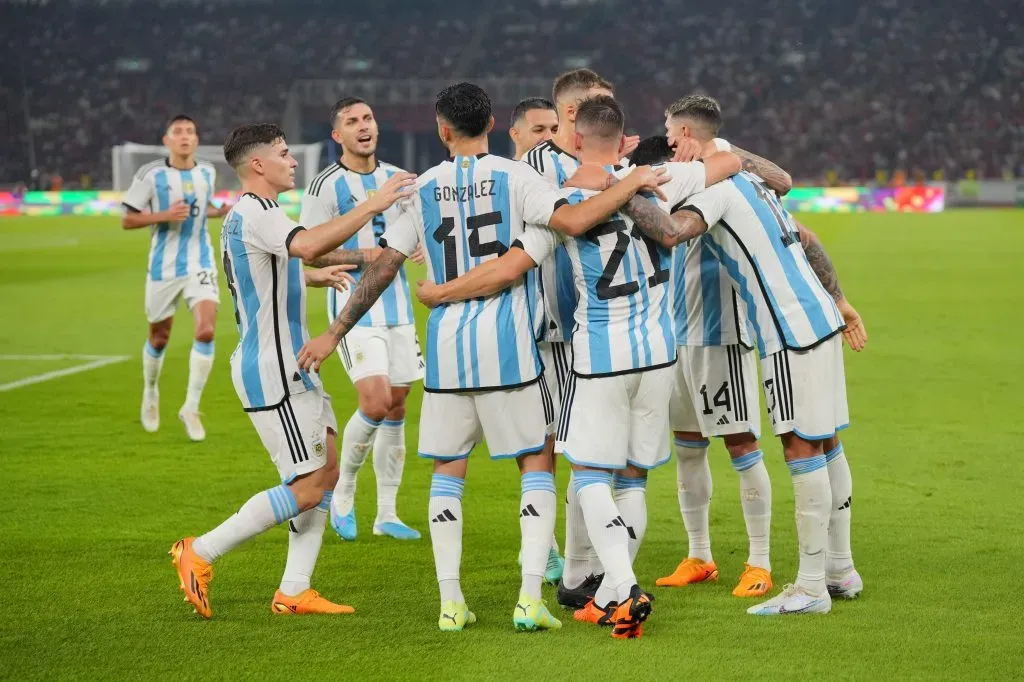 Argentina derrotó por 2 a 0 a Indonesia y llega con todo a las eliminatorias. Foto: Getty Images