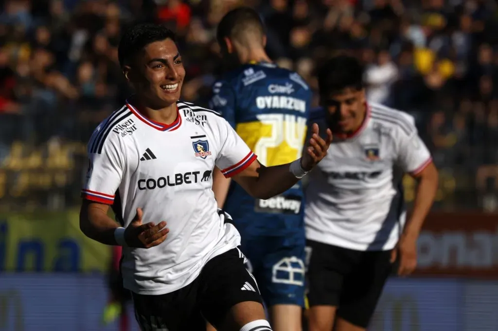 Jordhy Thompson celebra su gol ante Everton (Photosport)