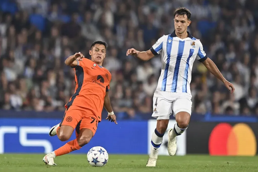 Alexis Sánchez vivió su redebut en Inter de Milán, ante la Real Sociedad por la Champions League. | Foto: Imago