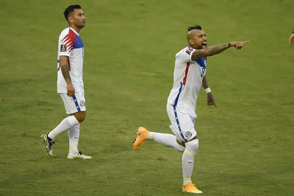 Arturo Vidal marcó el único tanto de Chile en la derrota ante Venezuela en 2020 | Foto: Photosport