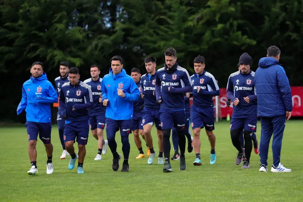 La U entrenó en Temuco en la jornada del lunes. Foto: U. de Chile.