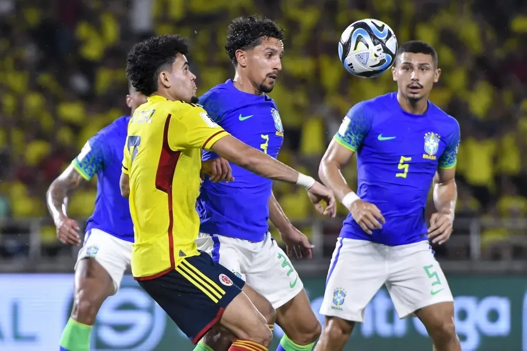 Luis Díaz fue la gran figura del encuentro para los colombianos. (Photo by Gabriel Aponte/Getty Images)