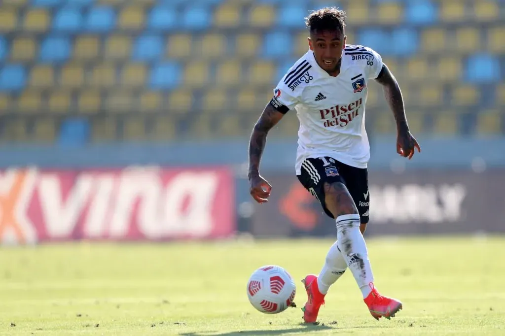 Martín Rodríguez durante su último paso por Colo Colo, en 2021 (Photosport)