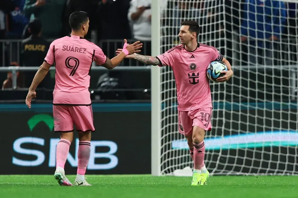 Luis Suárez y Lionel Messi volvieron al gol en Inter Miami (Getty Images)