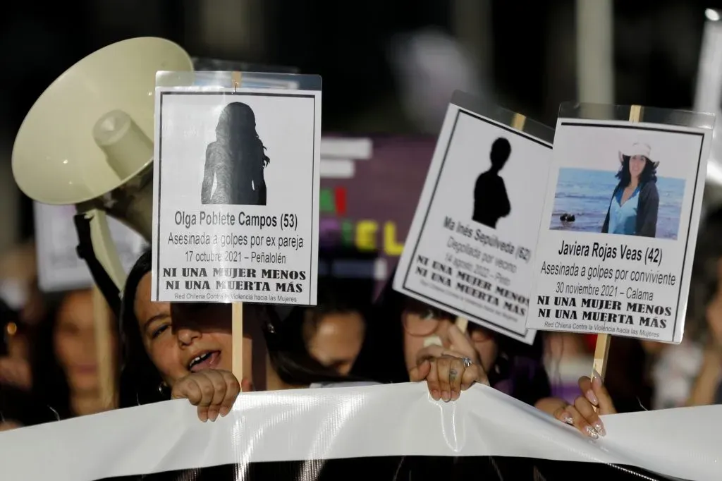 Marcha del 8M en Santiago (Aton Chile)