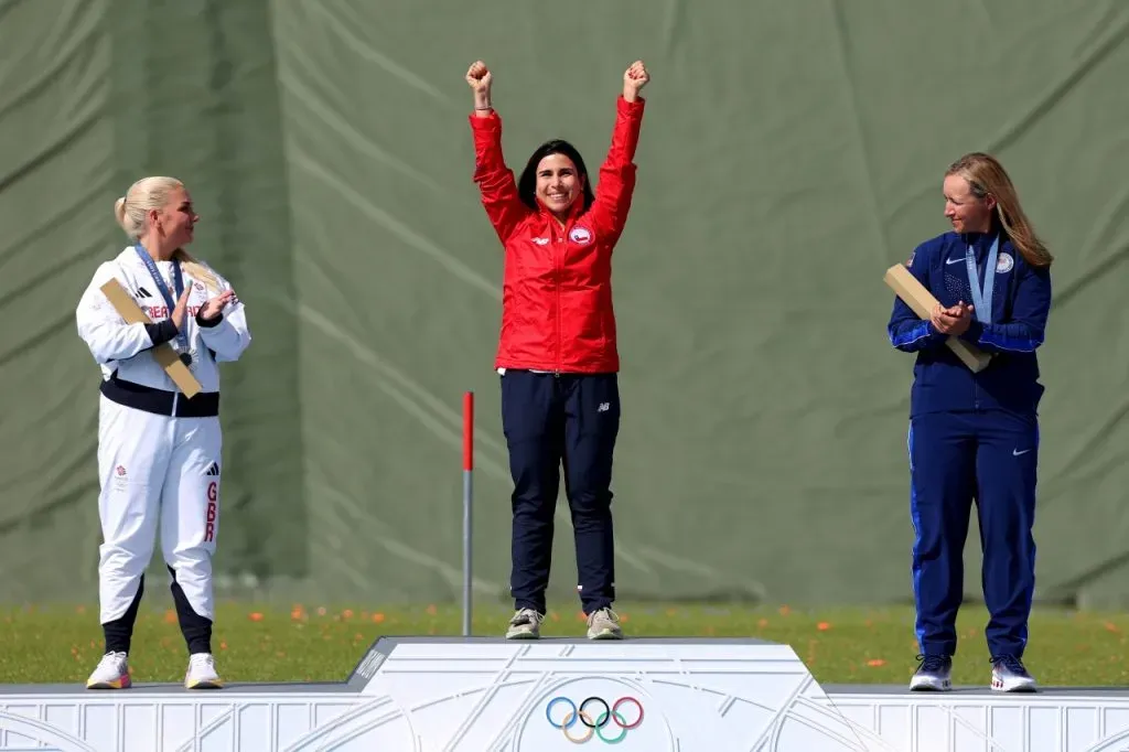 Francisca Crovetto superó a Amber Rutter y Austen Smith en el tiro skeet de París 2024 (Getty Images)