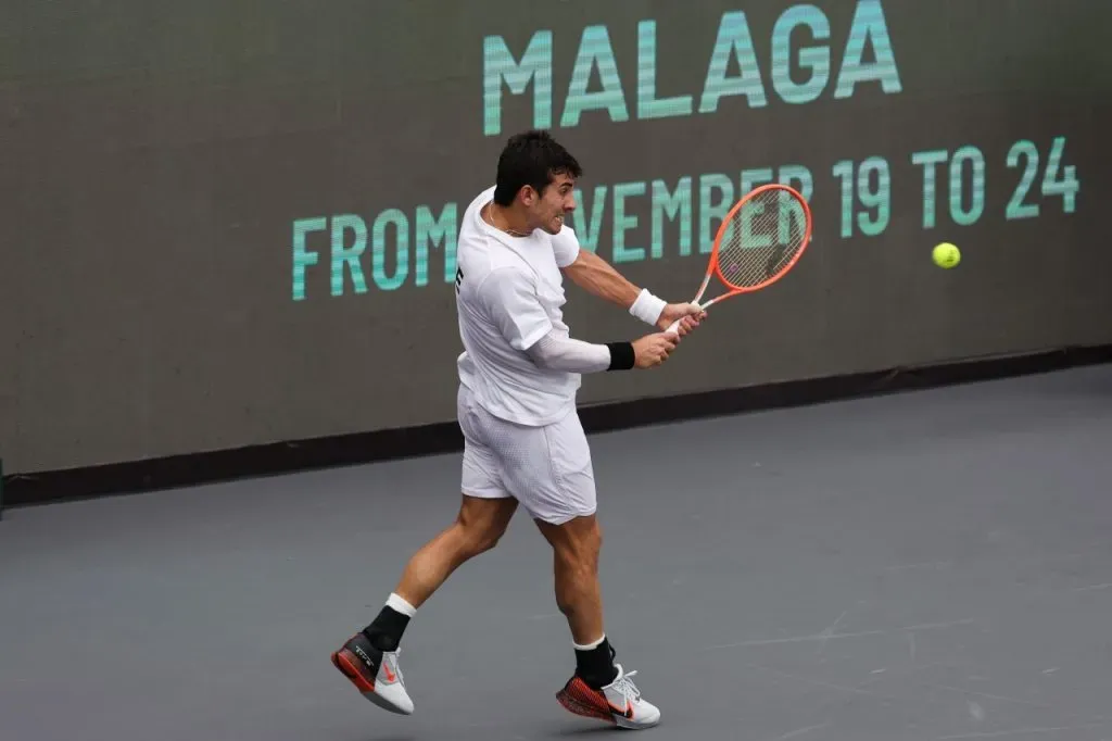 Cristian Garin sólo jugó en la serie ante Estados Unidos (Getty Images)