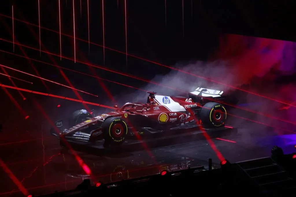 Ferrari durante F1 75 Live en The O2 Arena (Getty Images).