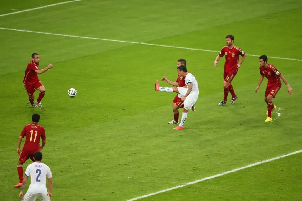 Charles Aránguiz y su gol más importante con la Selección Chilena (Getty Images)