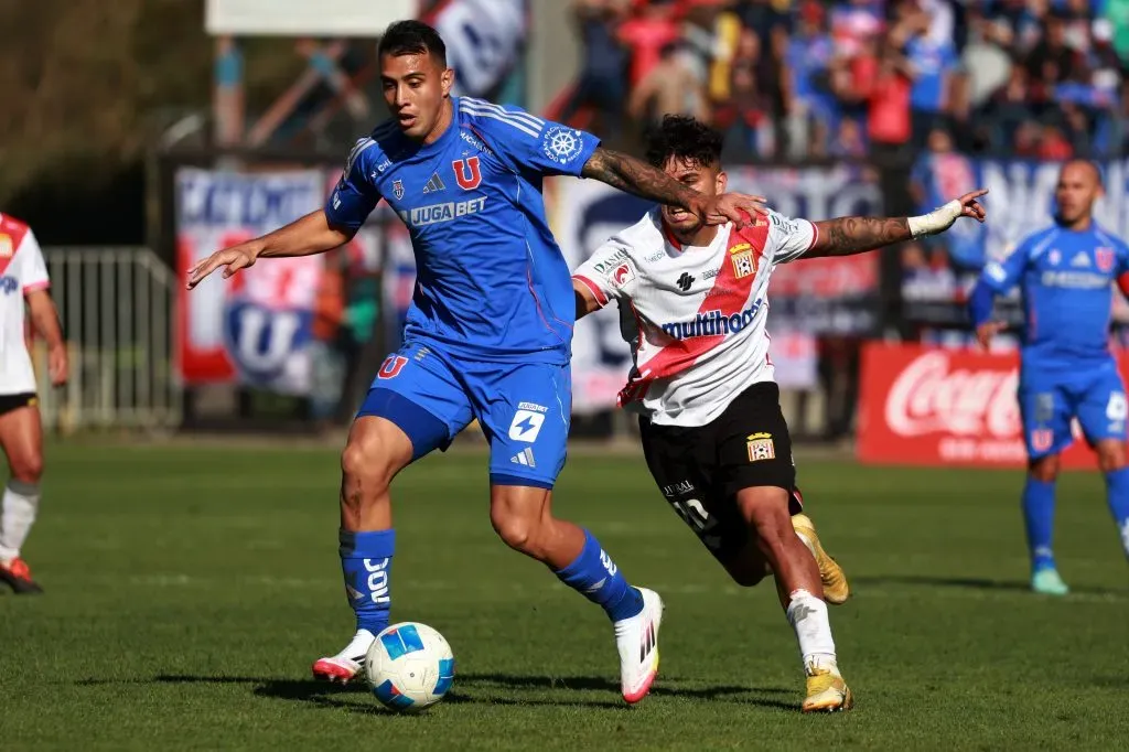 Rodrigo Contreras sumó 45 minutos en la U ante Curicó Unido. Foto: Eduardo Fortes/Photosport